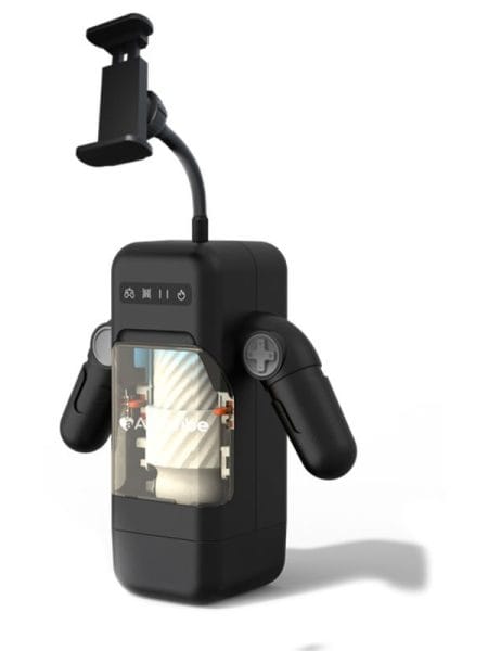 Game Cup Thrusting Vibrating & Heating Masturbator with Immersive Phone Holder and Hand Grip