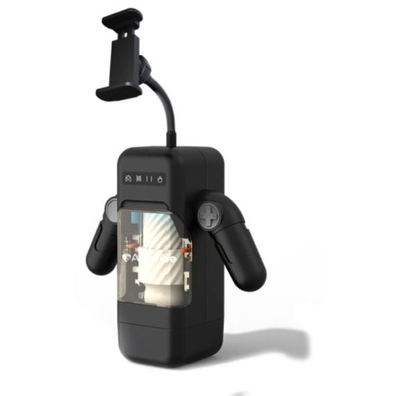 Game Cup Thrusting Vibrating & Heating Masturbator with Immersive Phone Holder and Hand Grip