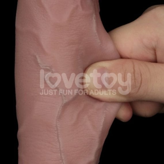 Sliding Skin Pro Dual Layer Silicone Dong 10In Sliding Skin Pro Dual Layer Silicone Dong 10in