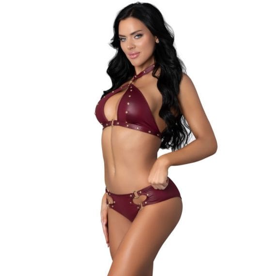 Juno Burgundy Jewel Two Piece Set Juno Burgundy Jewel Two Piece Set