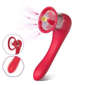 3-In-1 Sucking Licking Vibrating Vaginal Stimulator 168586 1 3-in-1 Sucking Licking Vibrating Vaginal Stimulator
