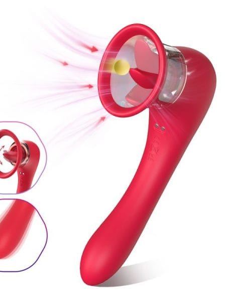 3-in-1 Sucking Licking Vibrating Vaginal Stimulator
