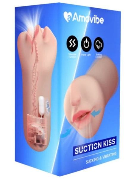 Kiss Sucking and Vibrating Masturbator Flesh