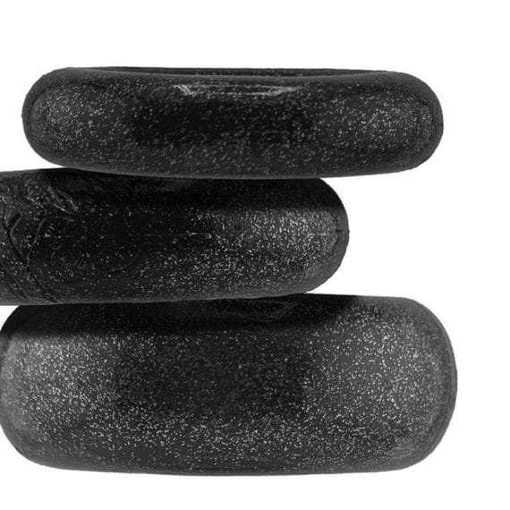 Cockpack 3 Pc Ring Set Black