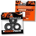 Cockpack 3 Pc Ring Set Black