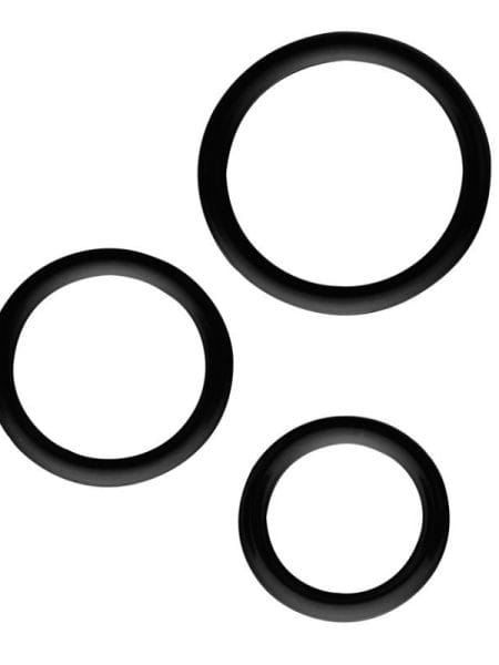 Magnum Force Cock Ring Set Black