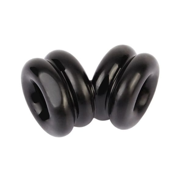 Double Stacked Dual Pleasure Ring Black