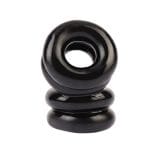 Double Stacked Dual Pleasure Ring Black