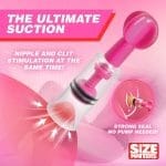 MAXtwist Clit Nipple Sucker Set 3 Pc Pink