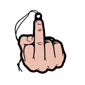 168743 1 Middle Finger Air Freshener Peach