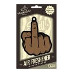 Middle Finger Air Freshener Brown