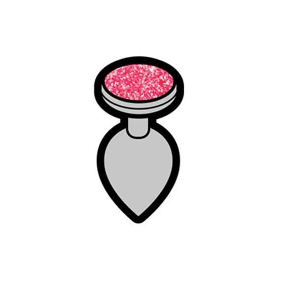 Gem Butt Plug Enamel Pin