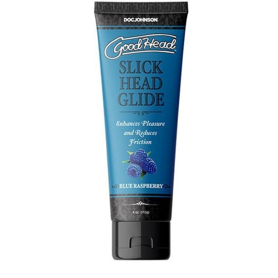 Goodhead Slick Head Glide Blue Raspberry 4 Oz/113G GoodHead Slick Head Glide Blue Raspberry 4 oz/113g