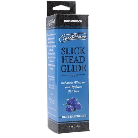 Goodhead Slick Head Glide Blue Raspberry 4 Oz/113G GoodHead Slick Head Glide Blue Raspberry 4 oz/113g