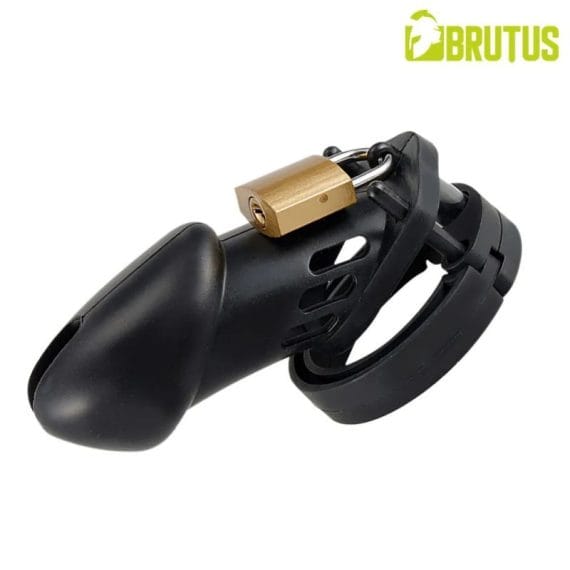 Brutus Denial Silicone Chastity 2 Cage Set Black Brutus Denial Silicone Chastity 2 Cage Set Black