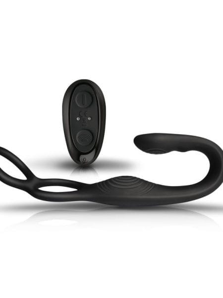 The Vibe 10 Speed Remote Mens Silicone Cock Ball and Anal Vibrator