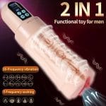 Suctroker Dual Density Vibrating Sucking Vaginal Masturbator V2