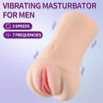 Brenna Dual Density 3 Speed 7 Mode Vibrating Realistic Masturbator