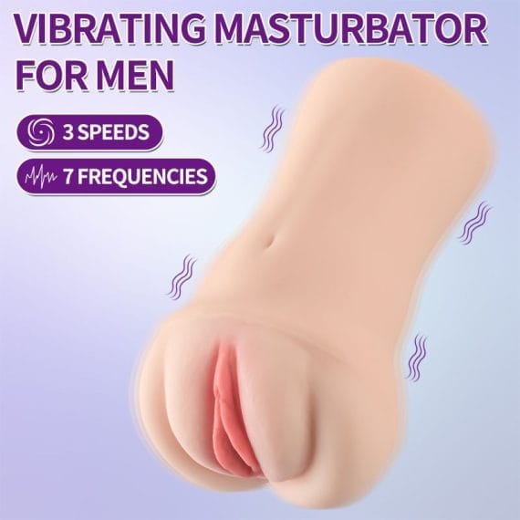Brenna Dual Density 3 Speed 7 Mode Vibrating Realistic Masturbator