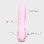 Bella Silicone 140mm Bullet Massager Pink