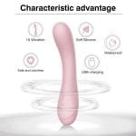 Maya Curve Silicone Vibrator Pink