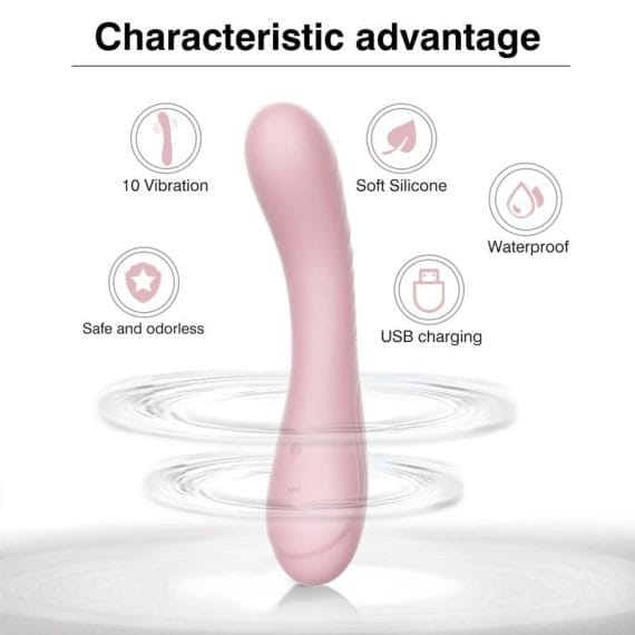 Maya Curve Silicone Vibrator Pink