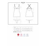 Mesh and Lace Chemise And Thong