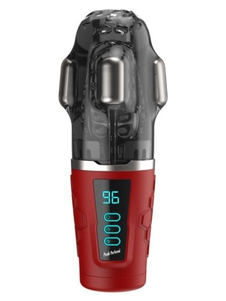 Hypershaker Automatic App Controlled LCD Masturbator Red