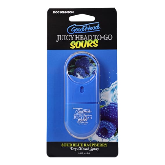GoodHead Juicy Head Spray To Go Sour Blue Raspberry